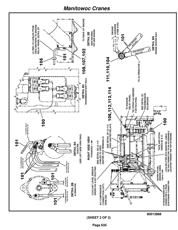 Grove RT880E Crane Parts Manual 231277 2010-3