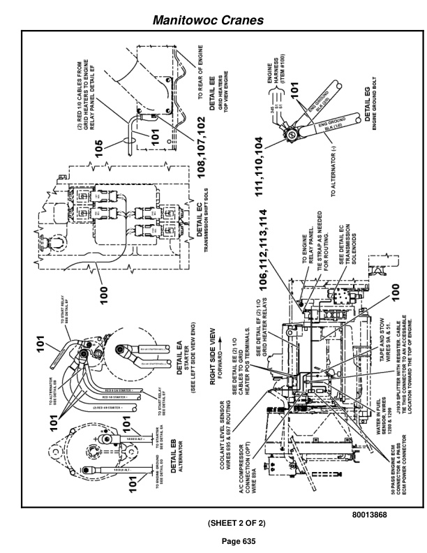 Grove RT880E Crane Parts Manual 231425 2010-3