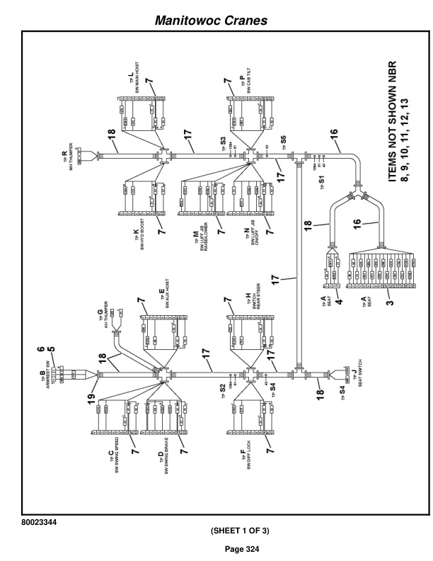 Grove RT880E Crane Parts Manual 231552 2011-2