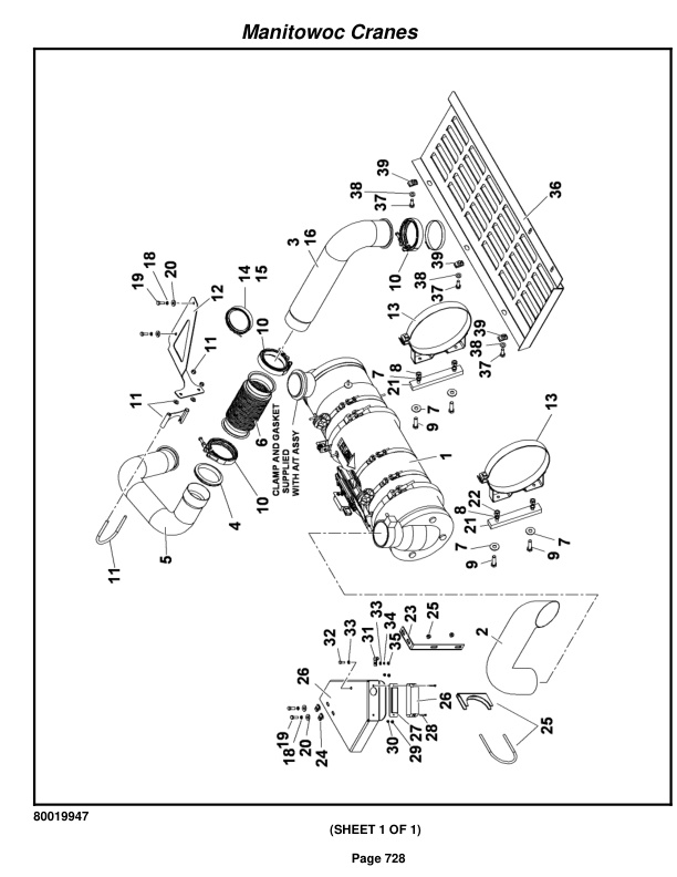 Grove RT880E Crane Parts Manual 231586 2012-3
