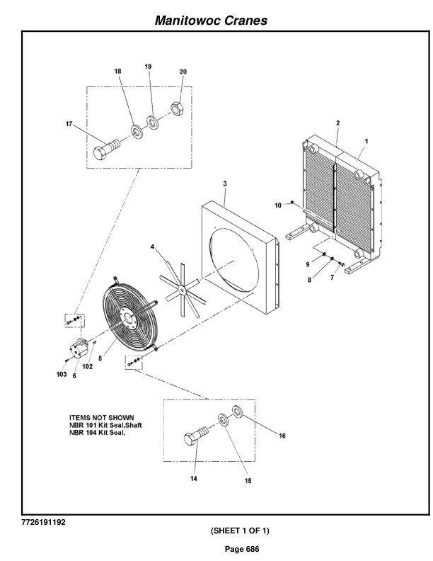 Grove RT880E Crane Parts Manual 232241 2011-3