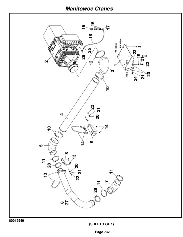Grove RT880E Crane Parts Manual 232460 2012-3
