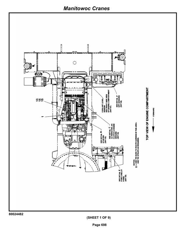 Grove RT880E Crane Parts Manual 233126 2012-3