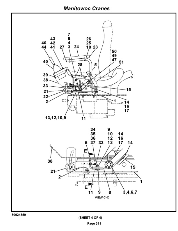 Grove RT880E Crane Parts Manual 233980 2022-2