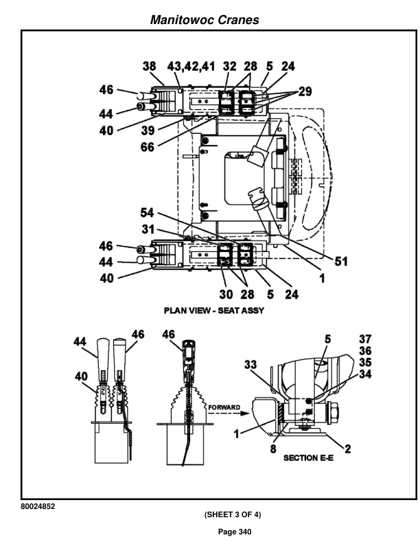 Grove RT880E Crane Parts Manual 235530 2016-2