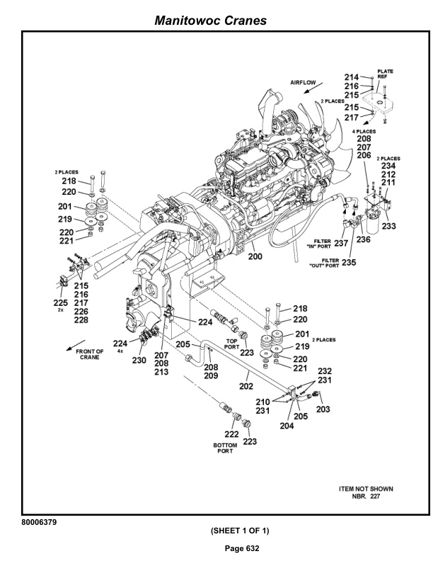 Grove RT880E3 Crane Parts Manual 228203 2013-3