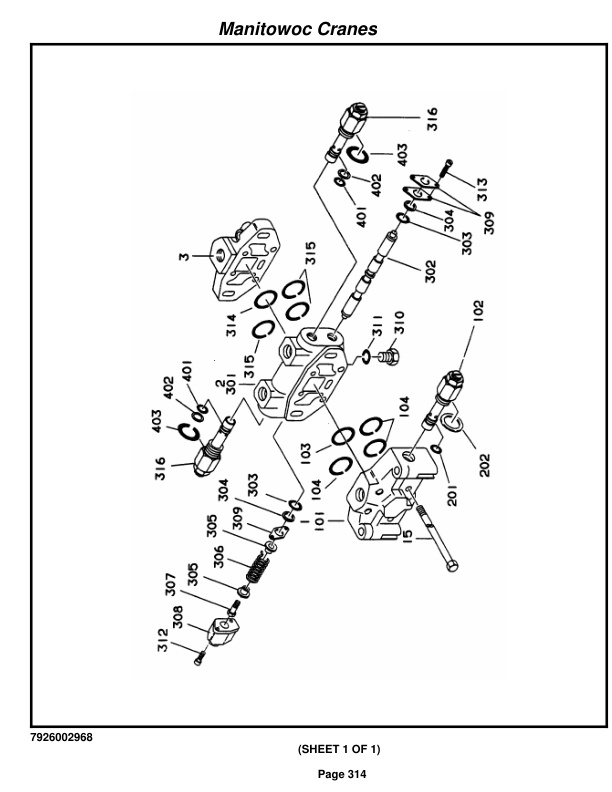 Grove RT890 Crane Parts Manual 220752 2014-2