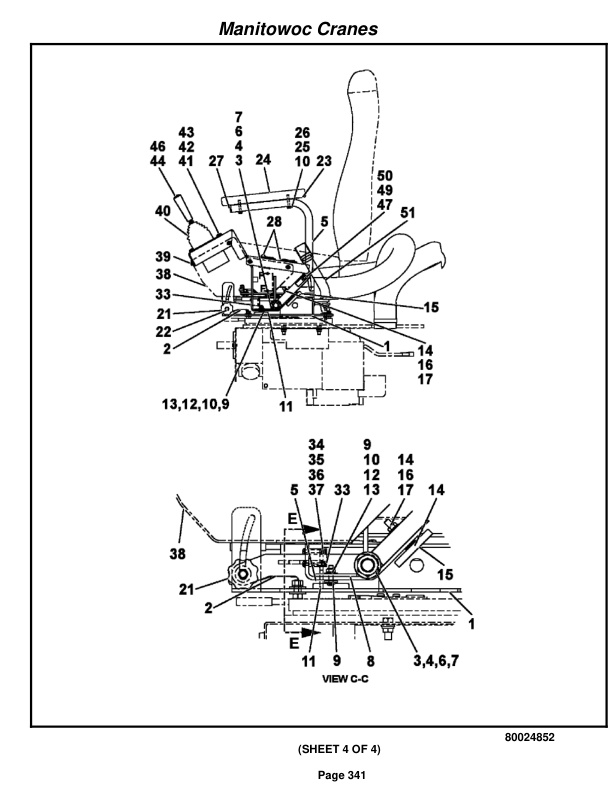 Grove RT890E Crane Parts Manual 232860 2012-2