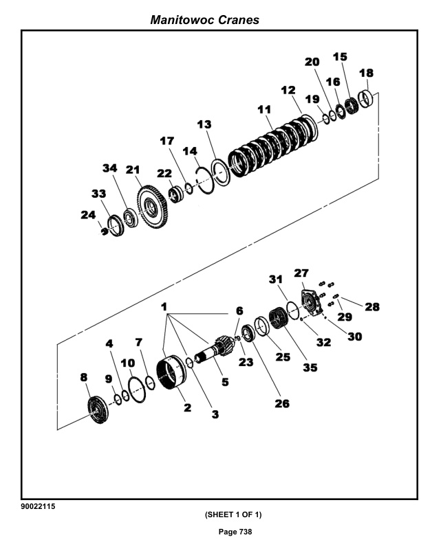 Grove RT890E Crane Parts Manual 233703 2013-3