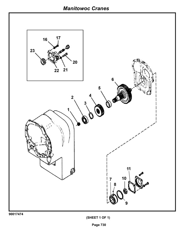 Grove RT890E Crane Parts Manual 234349 2013-3