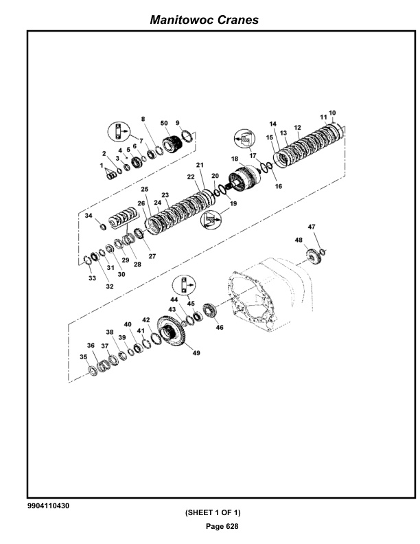 Grove RT890E3 Crane Parts Manual 225635 2019-3