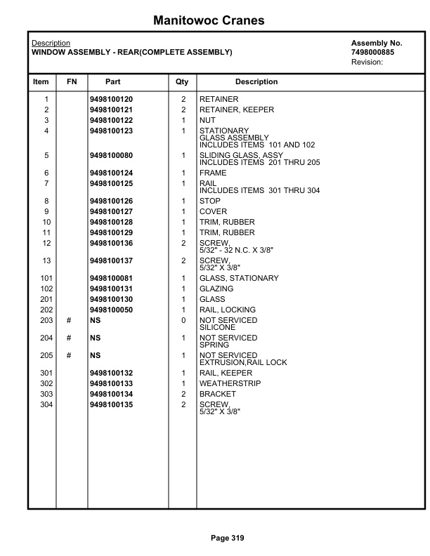 Grove RT890E3 Crane Parts Manual 229235 2019-2