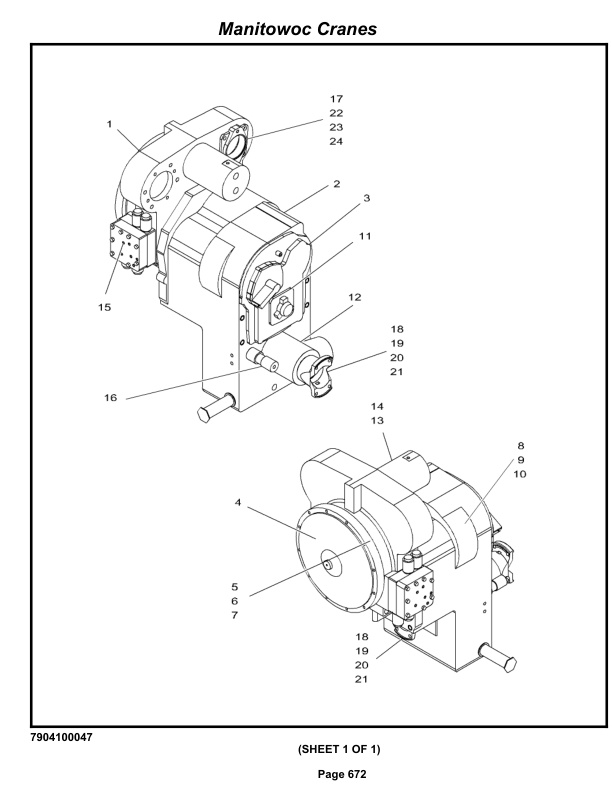 Grove RT890E3 Crane Parts Manual 229406 2012-3