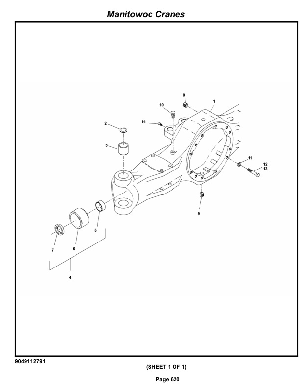 Grove RT890E3 Crane Parts Manual 229720 2014-3