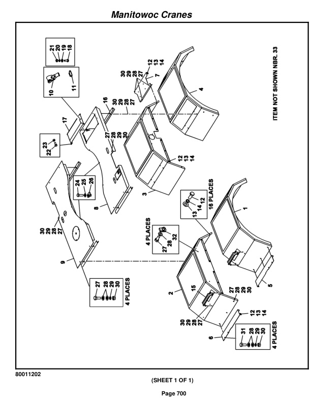 Grove RT890E3 Crane Parts Manual 230871 2009-3