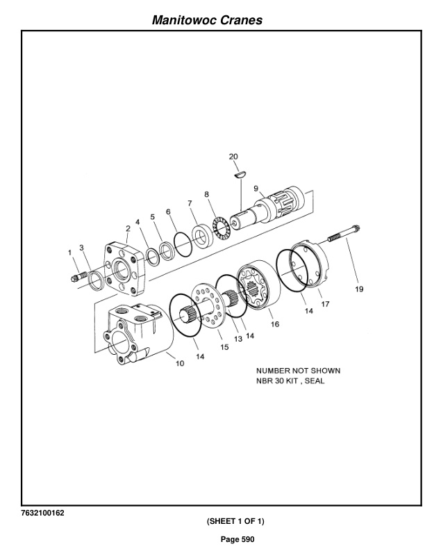 Grove RT890E3 Crane Parts Manual 230872 2009-3