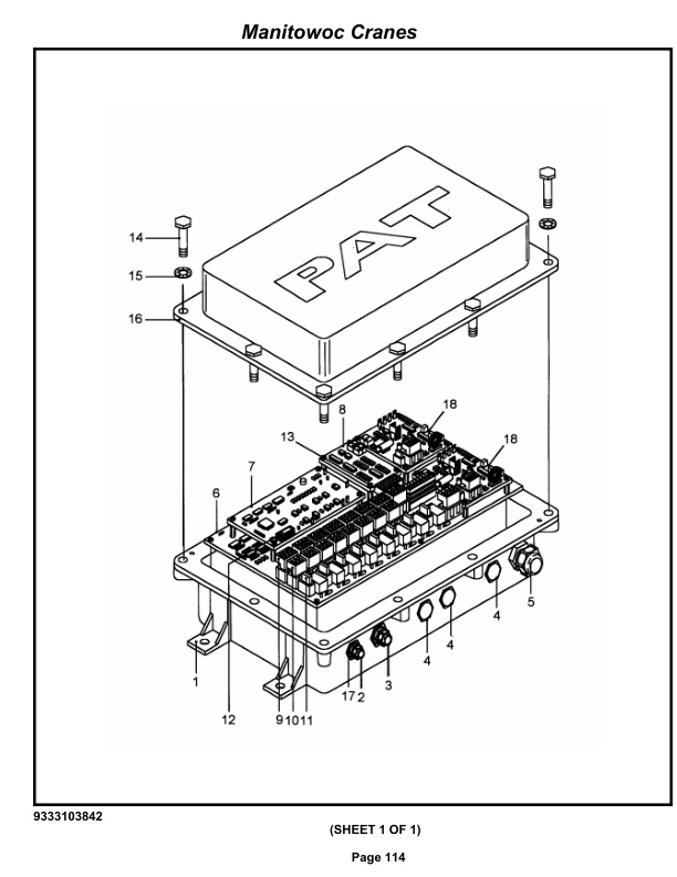 Grove RT9000E Crane Parts Manual 223325 2014-2