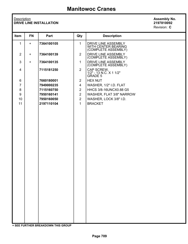 Grove RT9000E Crane Parts Manual 224439 2019-3