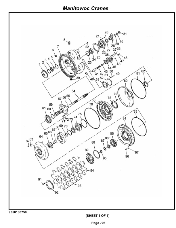 Grove RT9000E Crane Parts Manual 227168 2012-3