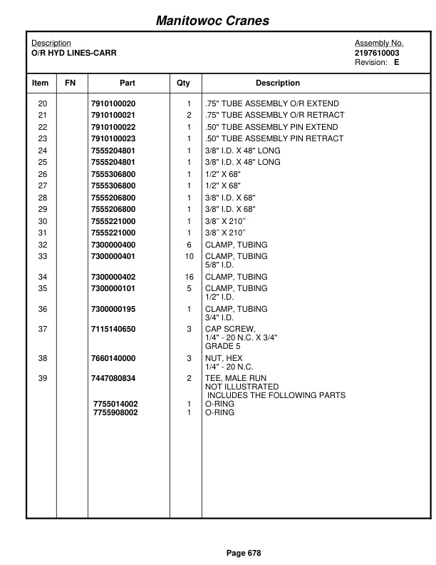 Grove RT9000E Crane Parts Manual 228159 2009-3