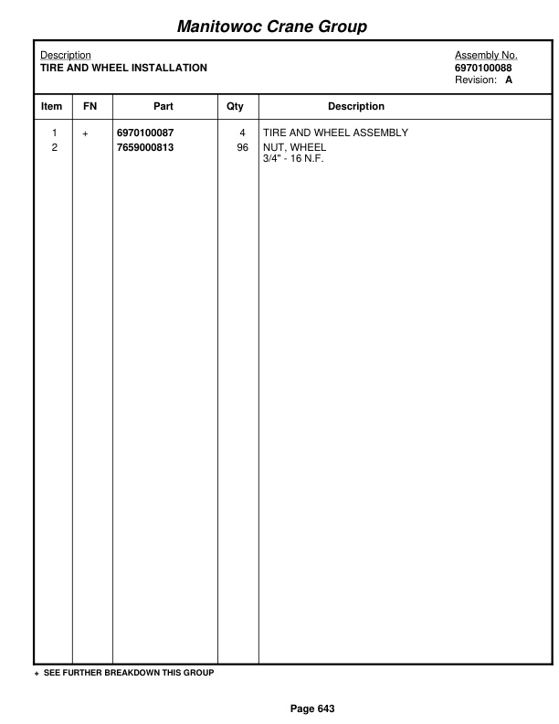 Grove RT9000E Crane Parts Manual 228165 2008-3