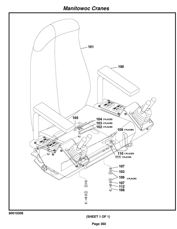 Grove RT9000E Crane Parts Manual 229547 2015-2