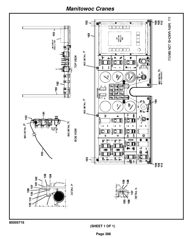 Grove RT9000E Crane Parts Manual 230747 2011-2