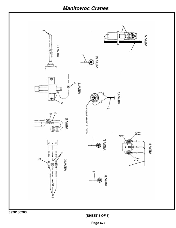 Grove RT9100 Crane Parts Manual 221364 2014-3