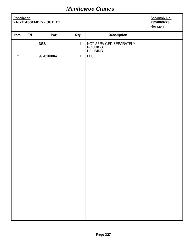 Grove RT9100 Crane Parts Manual 222300 2014-2