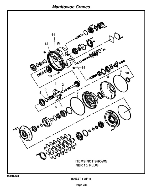 Grove RT9150E Crane Parts Manual 230884 2012-3