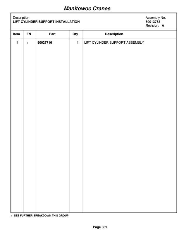 Grove RT9150E Crane Parts Manual 231806 2011-2