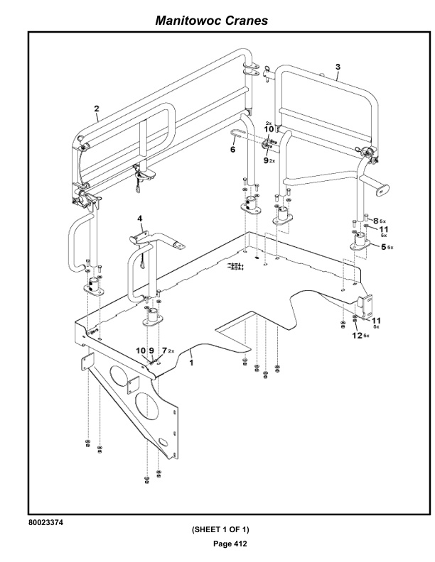 Grove RT9150E Crane Parts Manual 232386 2019-2