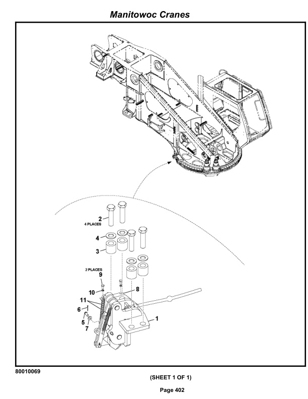 Grove RT9150E Crane Parts Manual 232976 2012-2