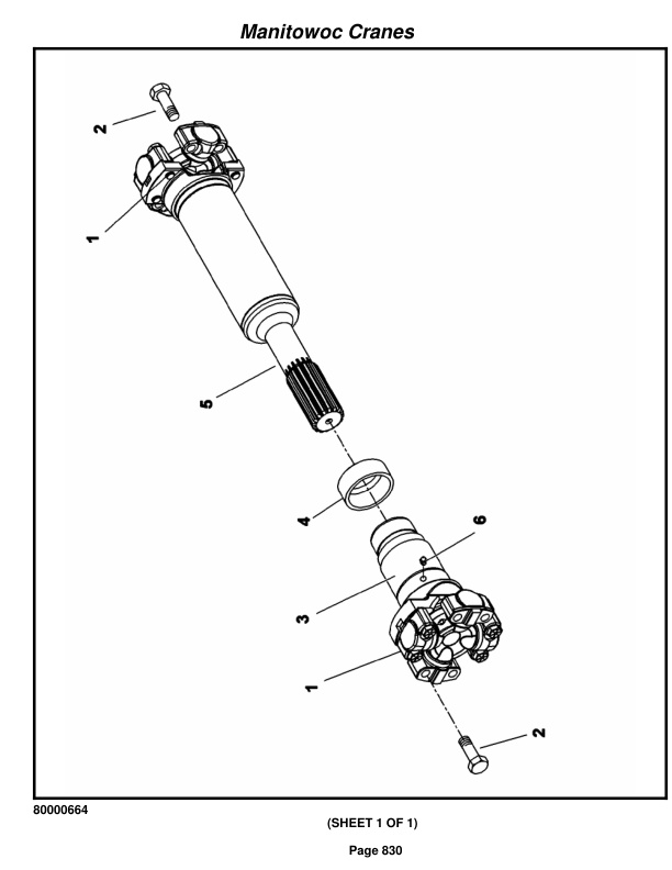 Grove RT9150E Crane Parts Manual 236209 2018-3
