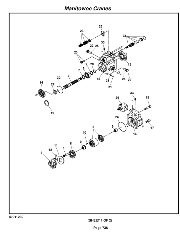 Grove RT9150E Crane Parts Manual 400058 2016-3