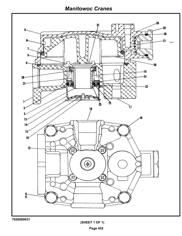 Grove RT980 Crane Parts Manual 42289 2021-3