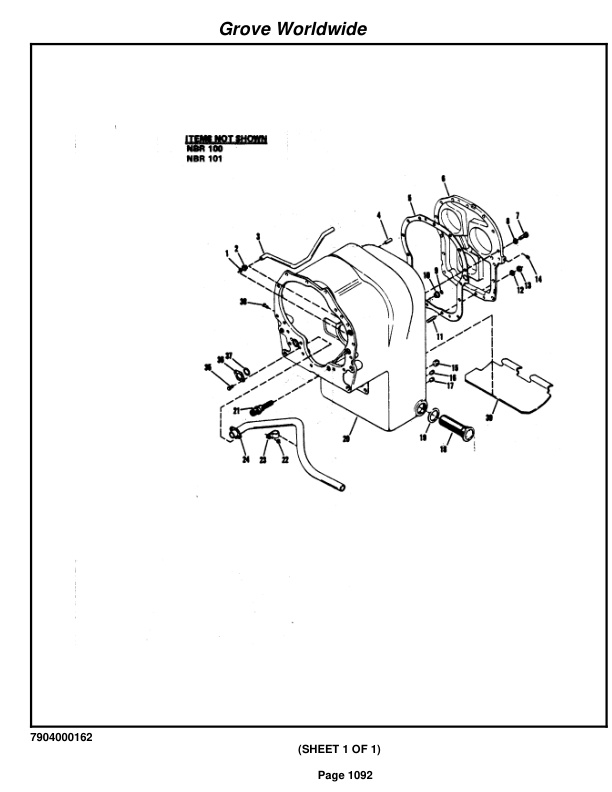 Grove RT990 Crane Parts Manual 74192 2003-3