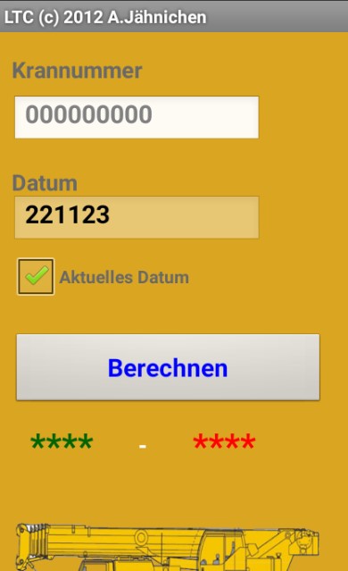 Liebherr Liccon 1 and 2 Day Code Calculator for Service Level 1 2 3-4