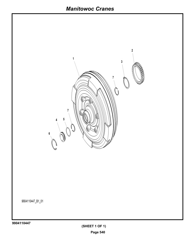 Grove GRT655 - 55US T Crane Parts Manual 236270 2018-3