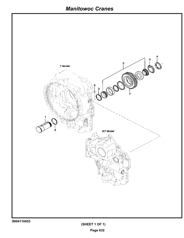 Grove GRT655 - 55US T Crane Parts Manual 236638 2019-3