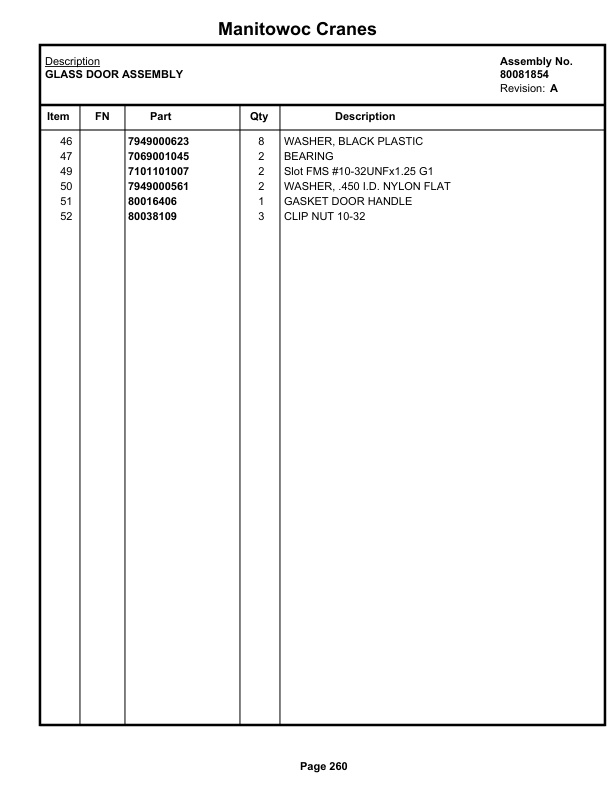 Grove GRT655 - 55US T Crane Parts Manual 616525 2020-2