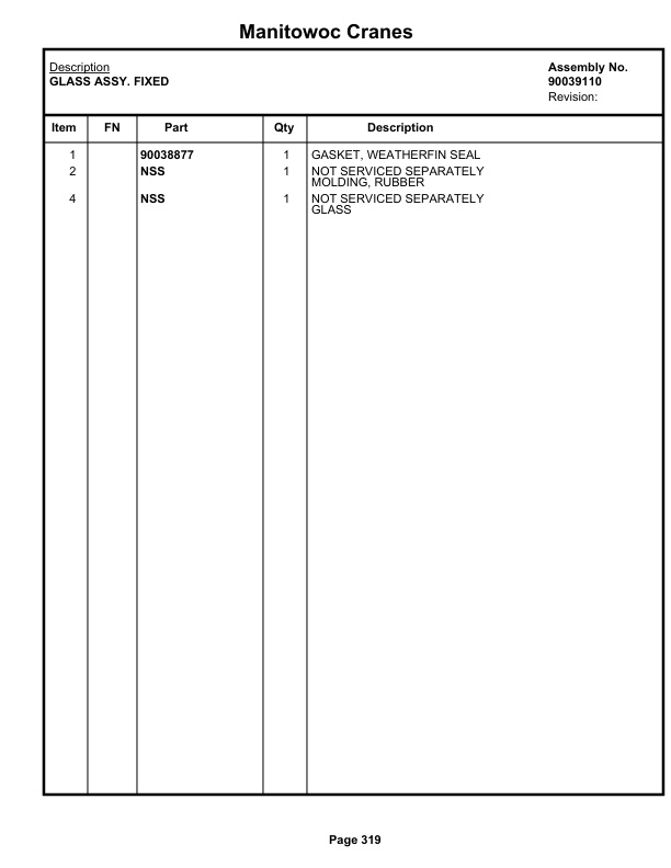 Grove GRT655L - 55US Crane Parts Manual 236487 2019-2