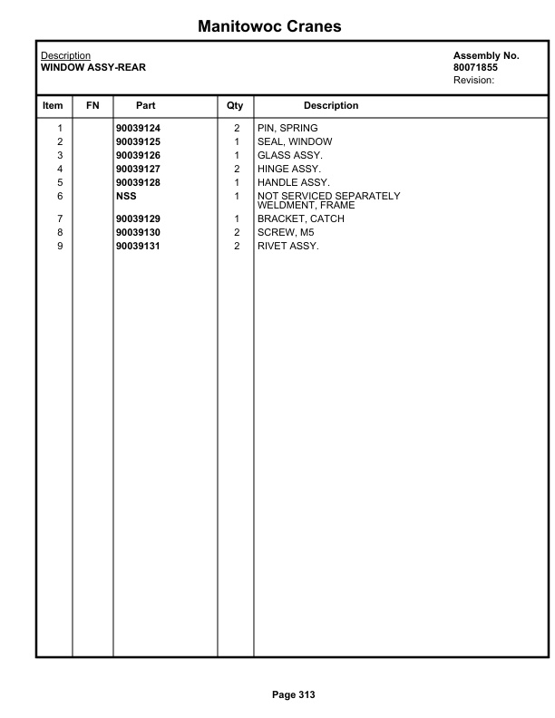 Grove GRT655L - 55US Crane Parts Manual 236548 2019-2