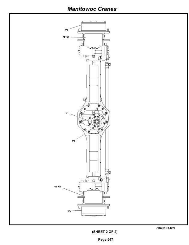 Grove RT650E - 50US T Crane Parts Manual 234095 2013-3