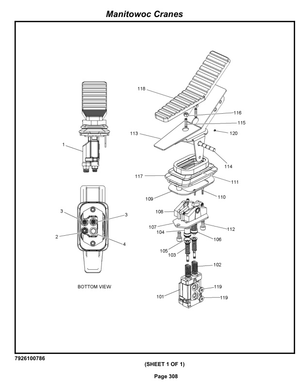 Grove RT650E - 50US T Crane Parts Manual 234373 2013-2