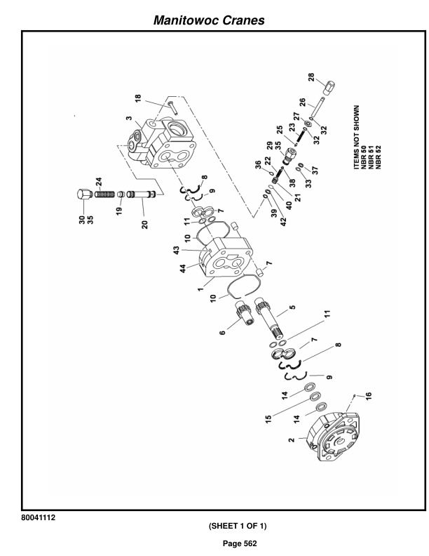 Grove RT650E - 50US T Crane Parts Manual 234520 2014-3