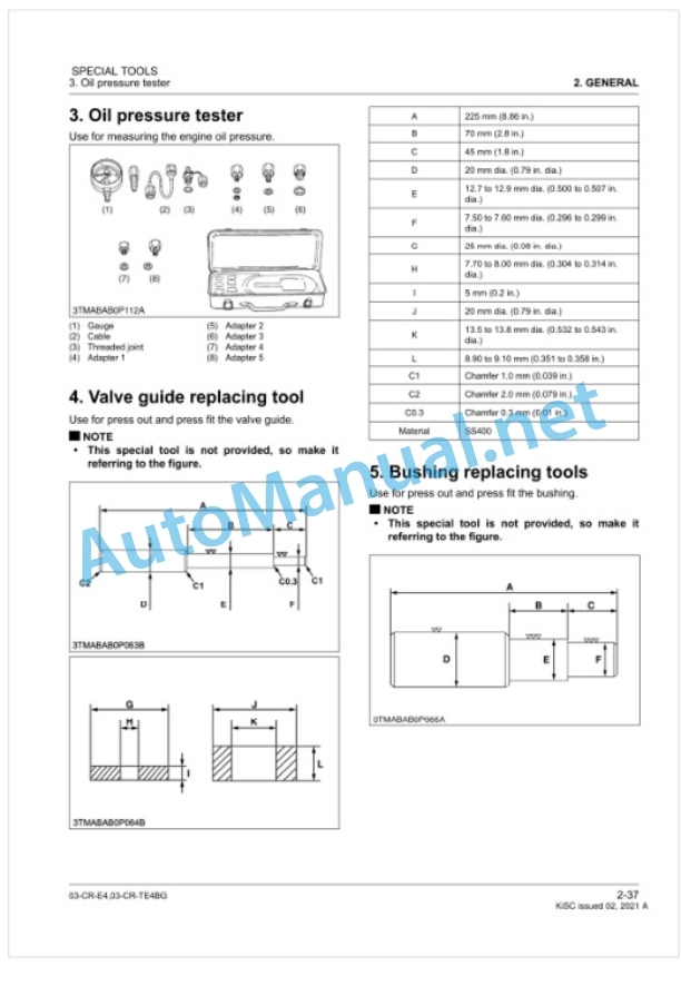 Kubota 03-CR-E4, 03-CR-TE4BG Diesel Engine Workshop Manual PDF-2