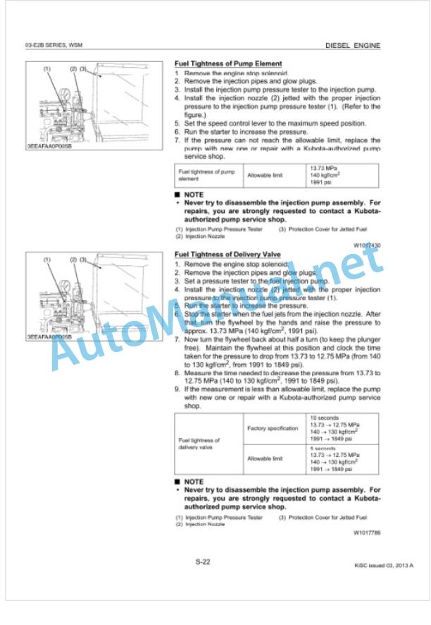 Kubota 03-E2B Series Diesel Engine Workshop Manual PDF-4