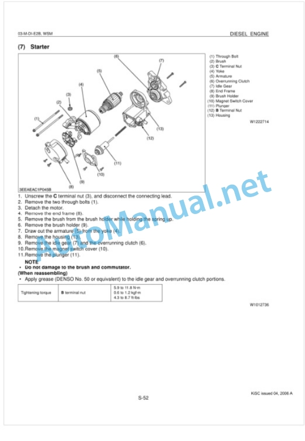 Kubota 03-M-DI-E2B Series Diesel Engine Workshop Manual PDF-5