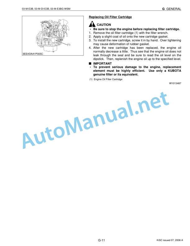 Kubota 03-M-E3B, 03-M-DI-E3B, 03-M-E3BG Series Diesel Engine Workshop Manual PDF-2